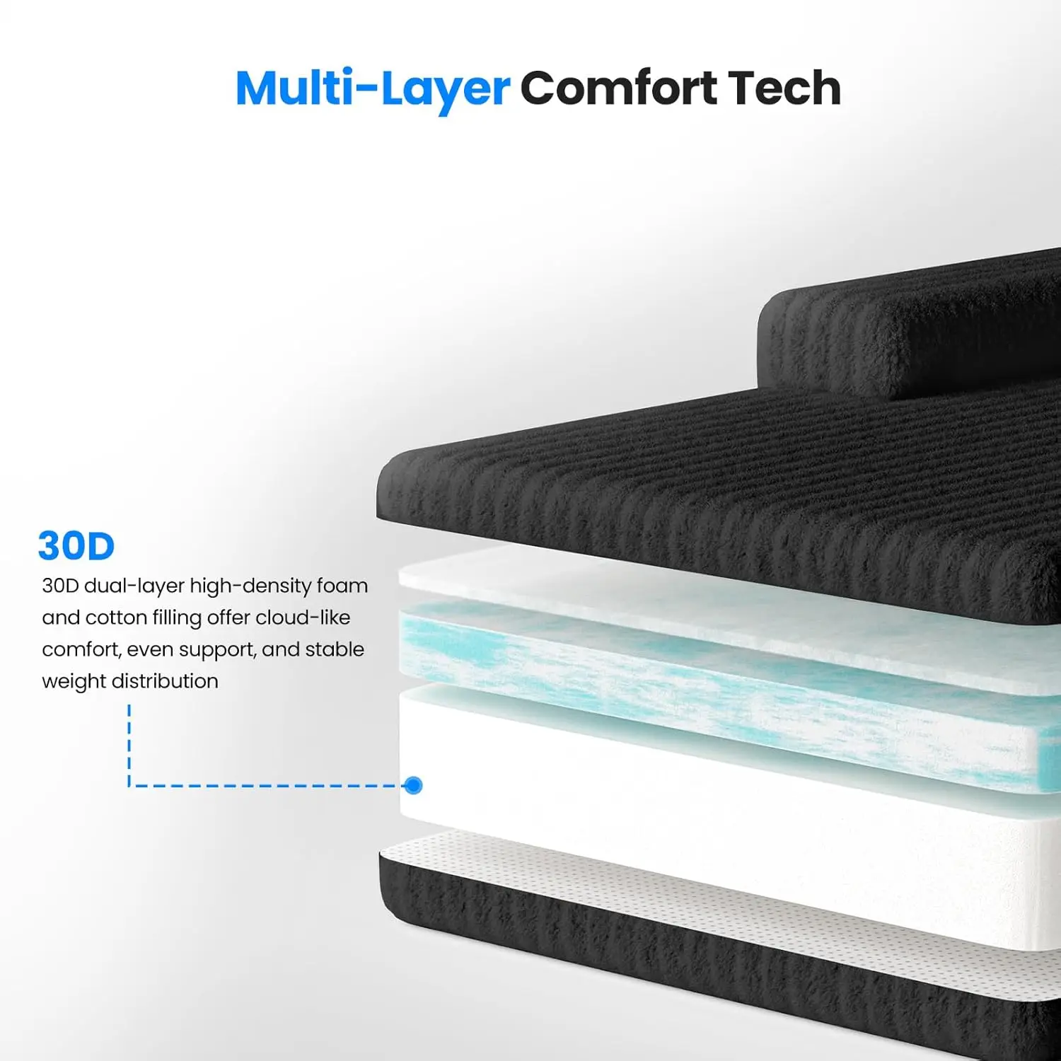 أريكة مقسمة بمسند ظهر مرتفع مقاس 106 بوصة، أريكة مقطعية على شكل حرف L قابلة للتحويل بمواجهة اليسار أو اليمنى، سروال قصير سحابي، بون