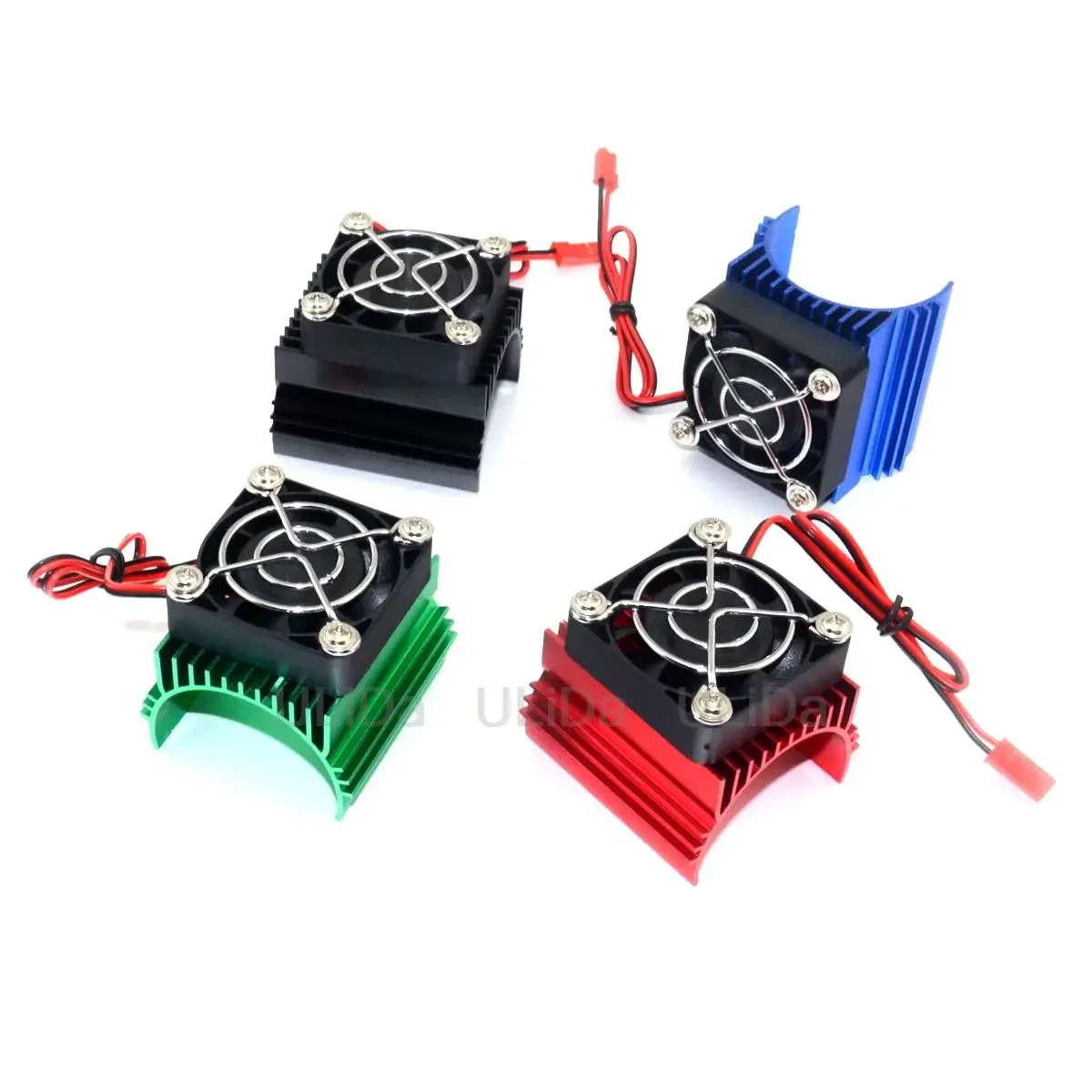 Motor Cooling Fan Radiator Plus Fan Heatsink Set 40*42mm for 1/8 1:7 RC Car Parts 4074 4274 1515 Motor Universal Heat Sink