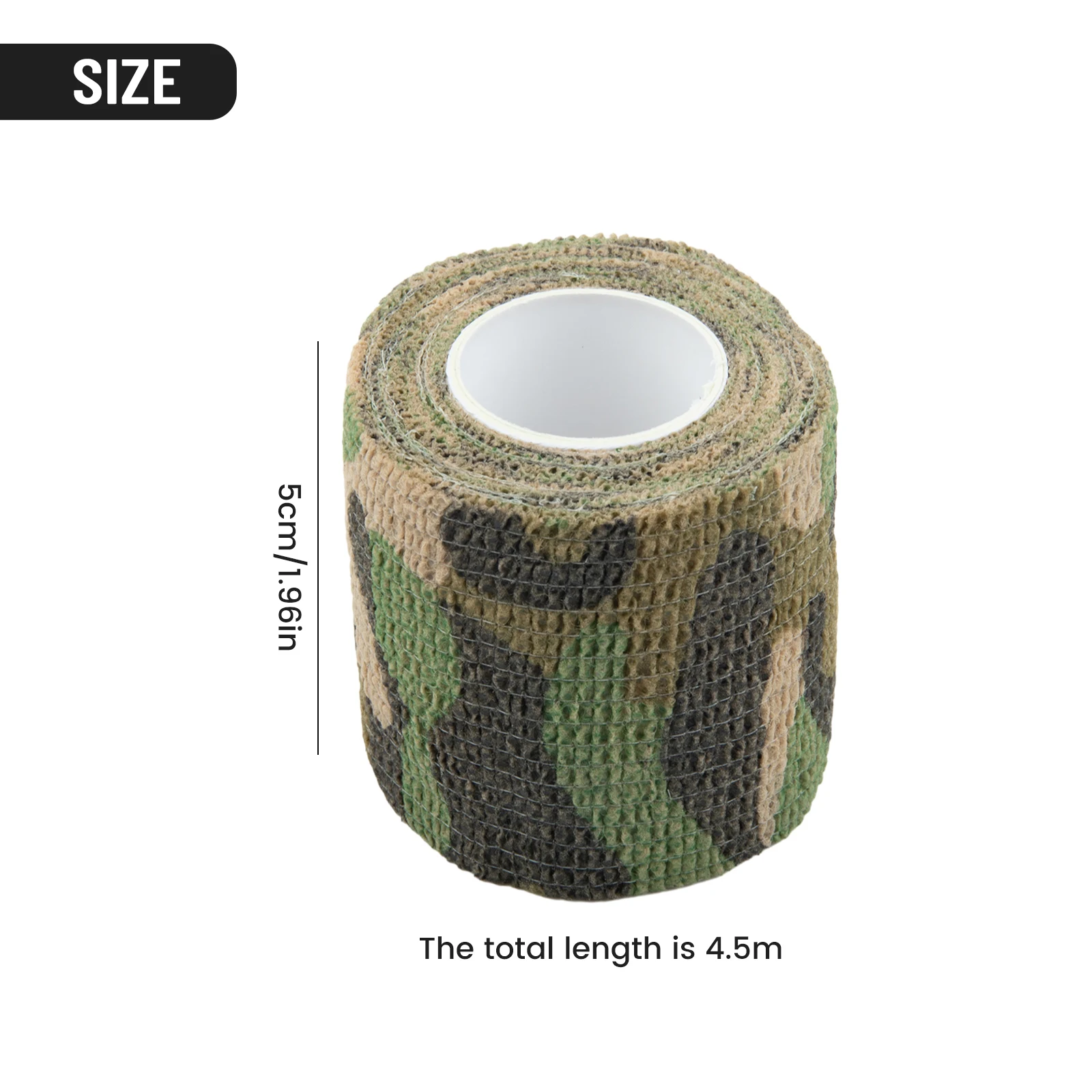 

1 Pc Camouflage Invisible Tape Polyester Outdoor Activity Camo Form Reusable Self Cling Camo Hunting Rifle Fabric Tape Wrap