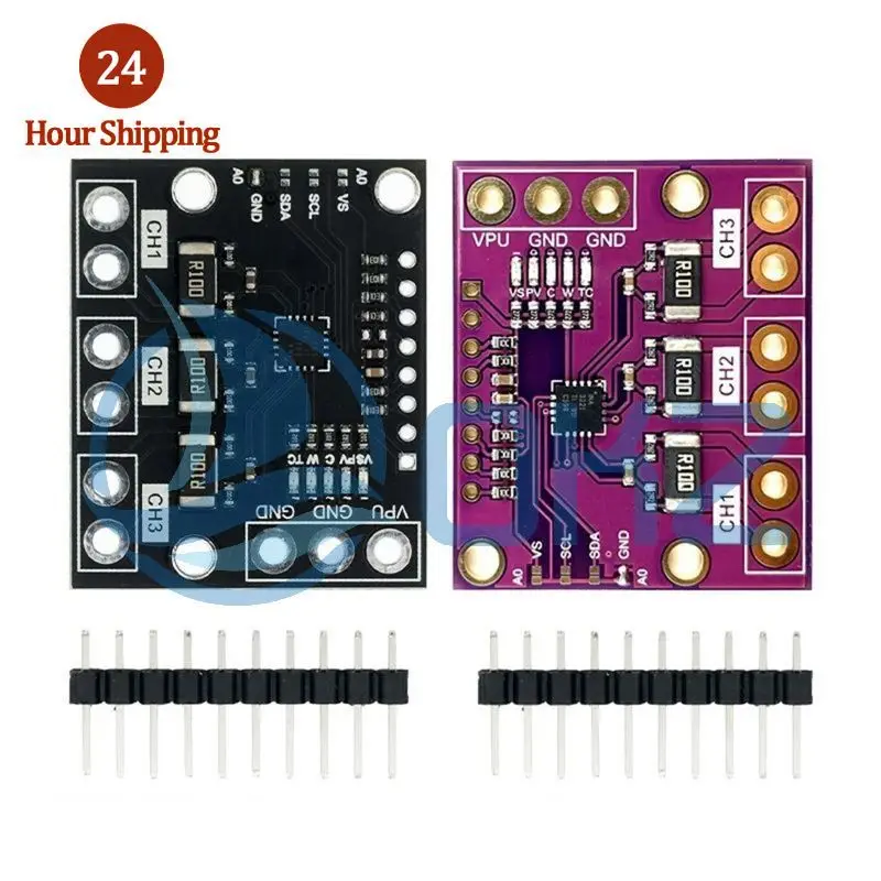 INA3221 Triple-Channel Module, High-Side Measurement, Shunt and Bus Voltage Monitor with I 2C- and SMBUS-Compatible Interface