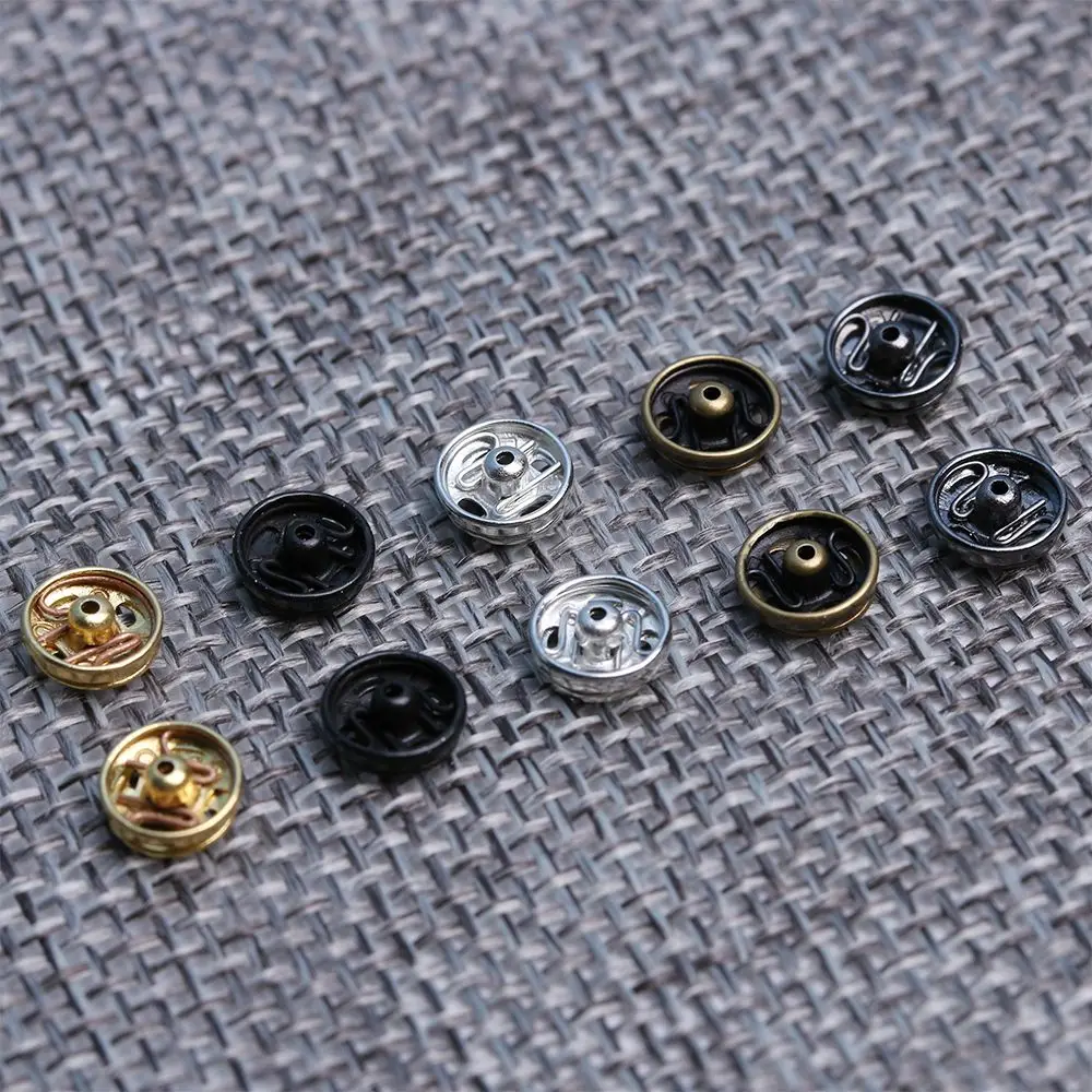 10/24 szt. 5mm metalowa klamra z Mini guzikami urocza niewidoczna odzież zatrzaskowa klamra do szycia DIY do lalek ubrania akcesoria do szycia