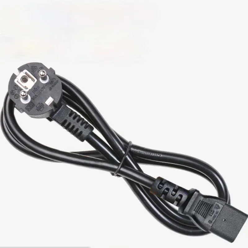 

Шнур питания европейского стандарта, свинцовый 3-зубчатый шнур из чистой меди, штепсельная розетка переменного тока, электрический компьютерный шнур питания, случайный цвет