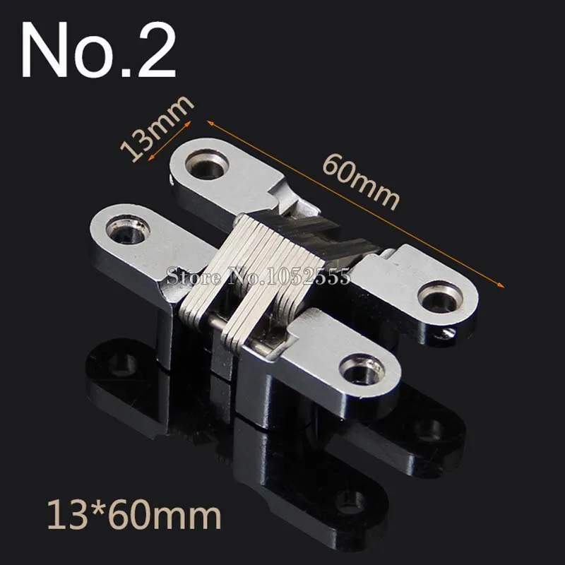 

HOT 10PCS Invisible Hidden Cross Hinges Concealed Furniture Folding Door Hinges Wooden Cases Gift Boxes Caravan Worktop Hinges