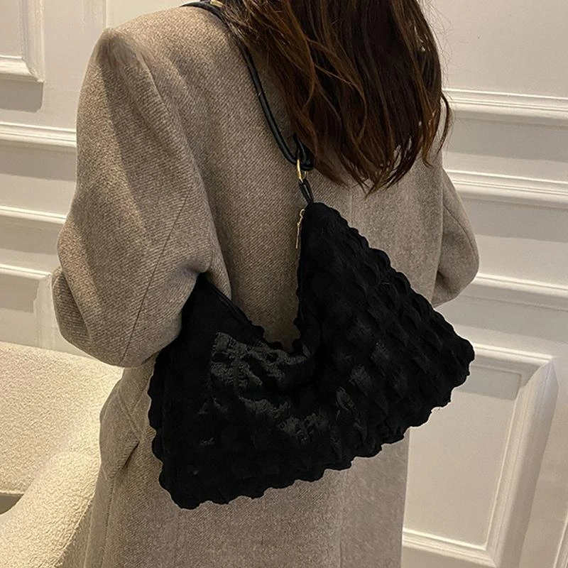 

Lightweight Large Tote Bag Armpit Bag 2022 Winter New High-quality Soft Women's Designer Handbag Gentle Shoulder Bag for Girls