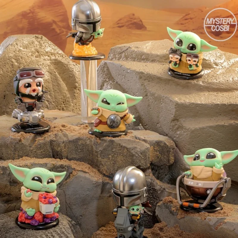 ホットトイズ-スターウォーズ-マンダロリアン-アンゼラン-コスビ-ボブルヘッド-ミニフィギュア-ブラインドボックス-コレクタブル-デスクトップデコレーション-ギフト-大人向けファン