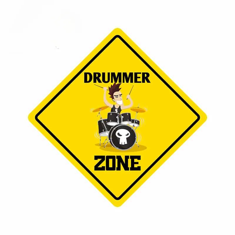 JPCT exquisite drummer area anime stickers for cars, bumpers, trunk trucks, vinyl waterproof stickers 13cmx13cm