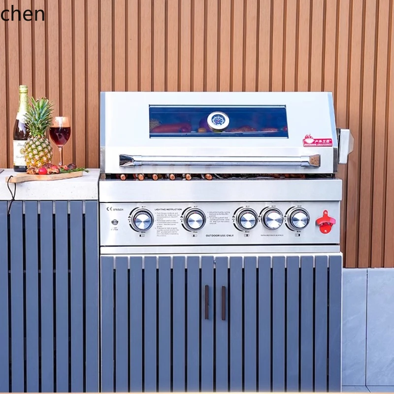 

HXL Garden Built-in BBQ Grill Household Outdoor BBQ Kitchen