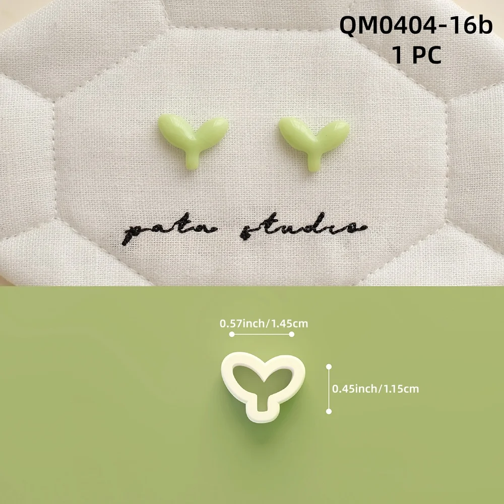 1 Stück Mini-Schmuckherstellungs-Set, Niedliche Ohrringe, Polymer-Ton-Ausstecher, Tulpen-/Schmetterlings-Töpferform, DIY-Knopf-Anhänger, Tonpresswerkzeuge – Detail 7