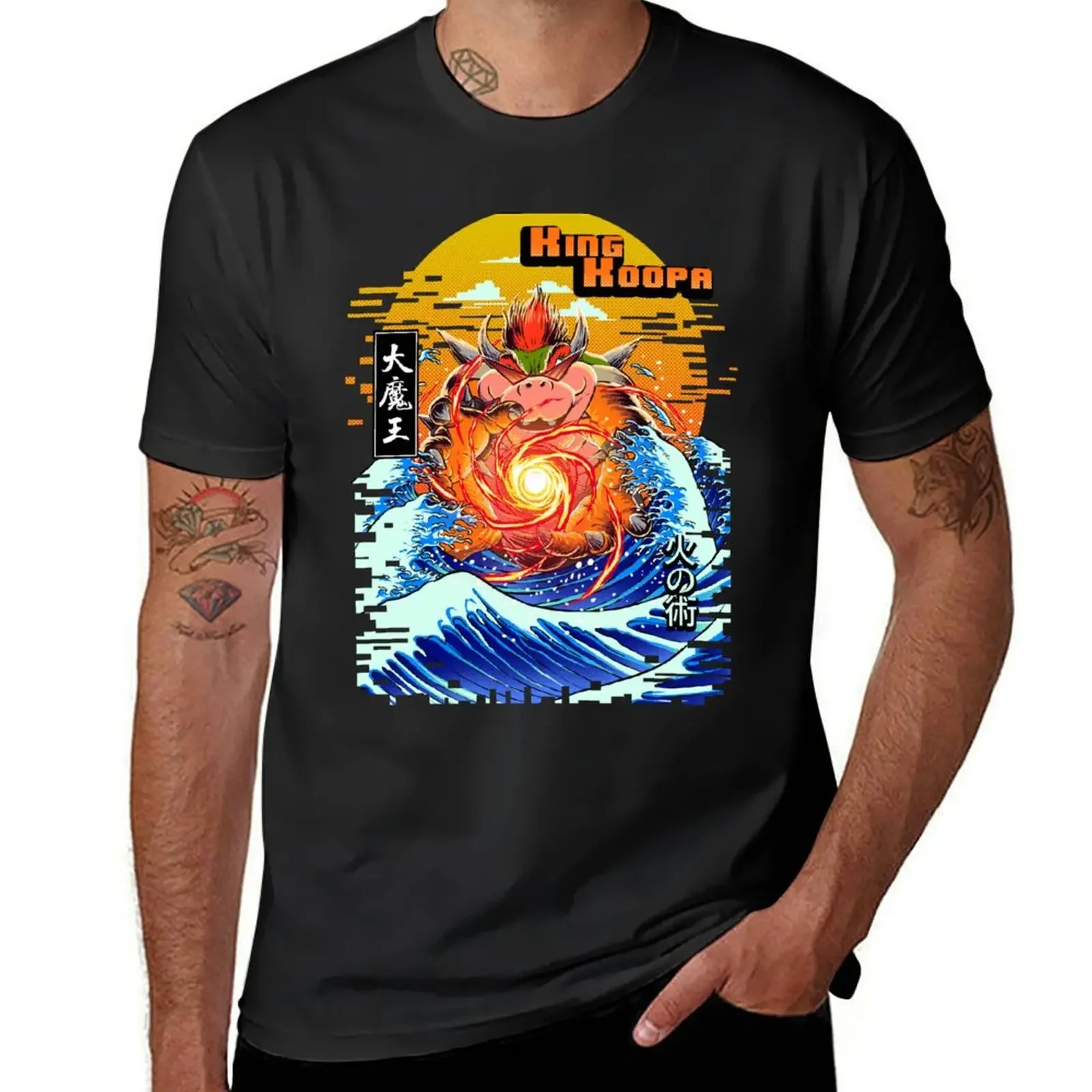 the fire breath king koopa T-Shirt sweat anime t shirts anime tshirt man t shirt men t shirt