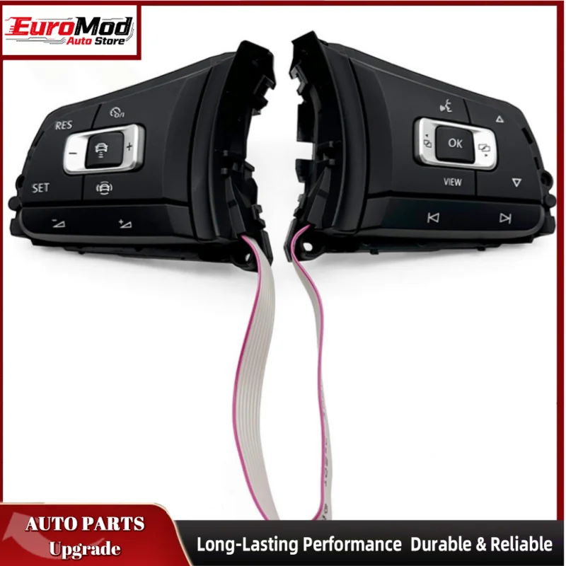 

Steering Wheel Multi-functional ACC Control Keys 5G0959442AE 5G0 959 442 AE Fit VW Golf 7 R MK7 Tiguan MK2 Arteon Passat B8