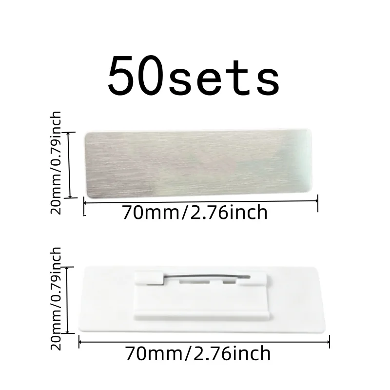 50 pcs Employee Identification Pins, Durable Non-Fading for School Conference Pins, Multipurpose, Versatile
