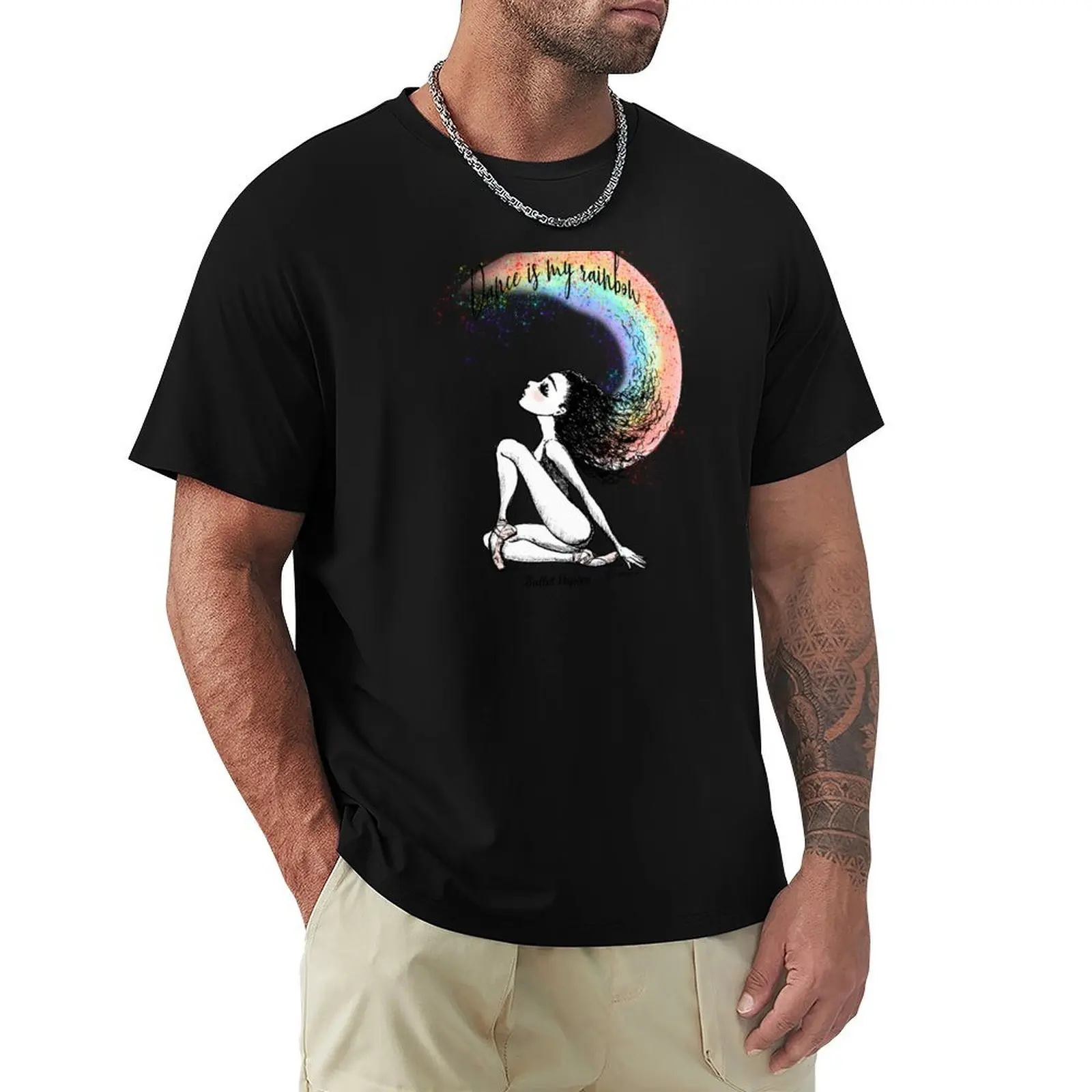 Dance Is My Rainbow T-Shirt man t shirts for men casual T-Shirt