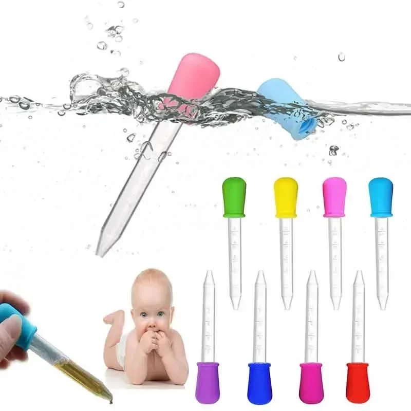 5ML Child Baby Dropper Medicine Feeder Child Medicine Device Silicone Pipette Liquid Food Dropper Plastic Infant Utensils