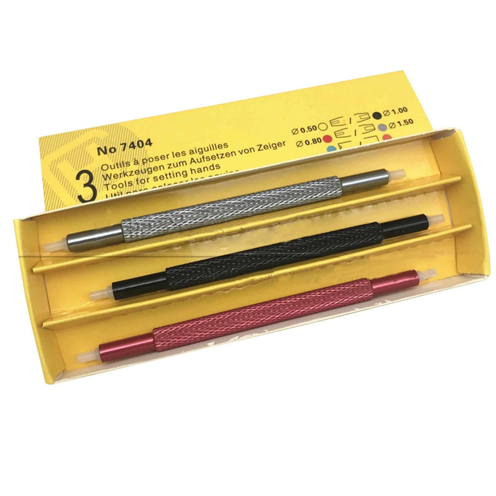 3PCS Watch Hands Pressers Pusher Watch Hands Fitting Tool Set Watch Needles Picker Fitting Punch Remover for Watchmakers