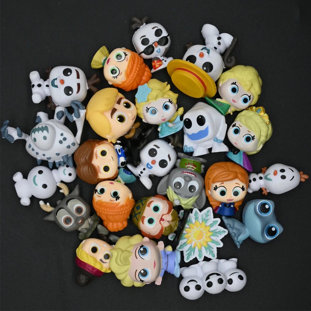 24 قطعة/المجموعة الكرتون أنيمي إلسا آنا أولاف كريستوف هانز ملكة الثلج عمل الشكل جمع نموذج لعب للأطفال هدية الكريسماس #1