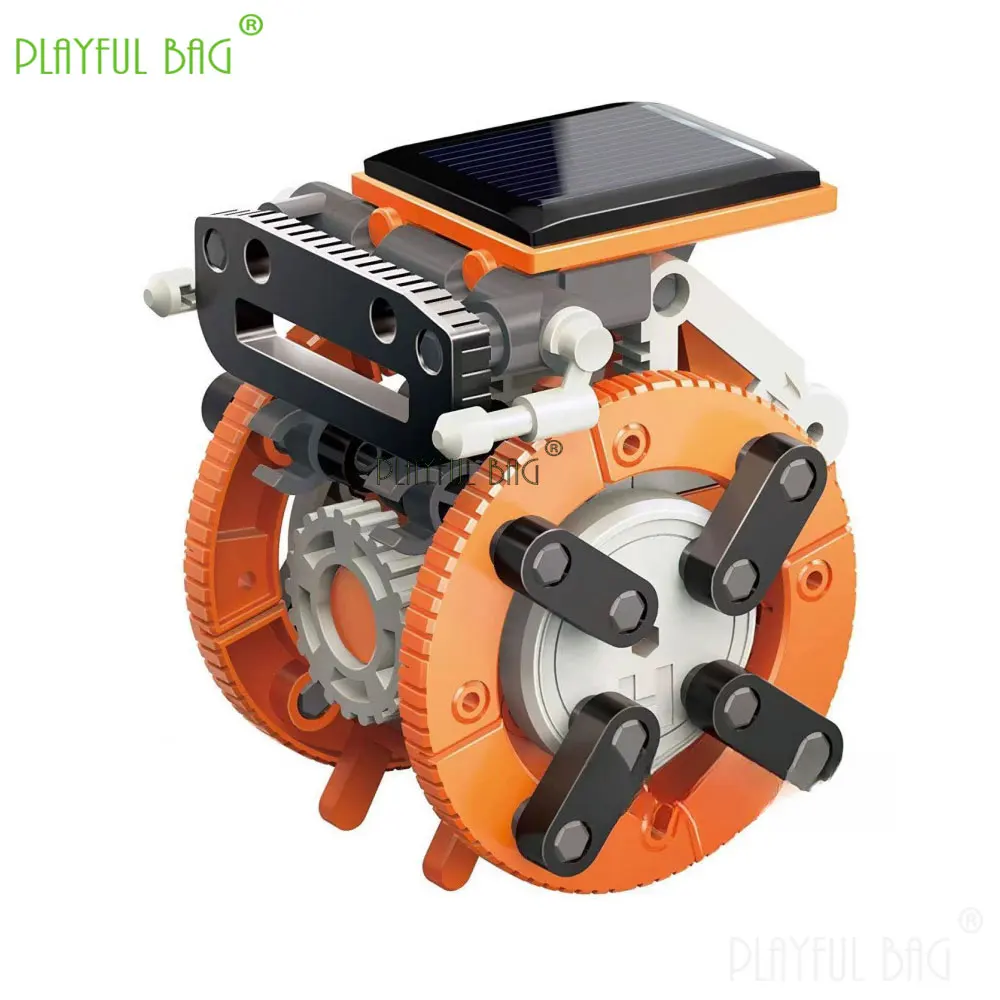 Diy montado brinquedos 7-em-1 auto instalando robô solar brinquedo ciência criativa movido a energia solar conjuntos de construção de haste crianças presente vg222