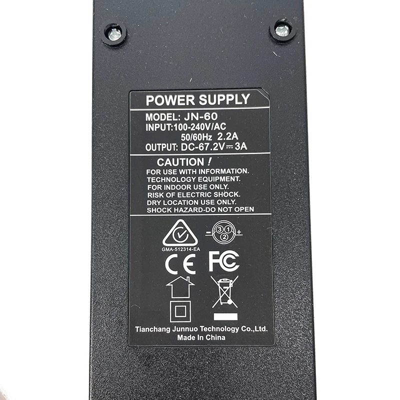 Electric Scooter Electric Bicycle Lithium Battery 67.2V 3A Power Supply Charger For Citycoco Electric Scooter Accessories