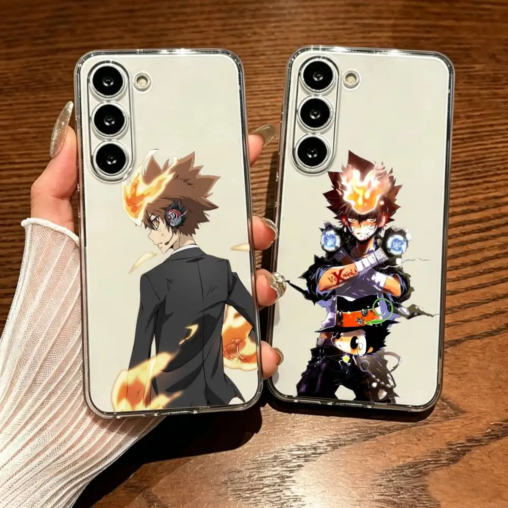 HITMAN REBORN Shatterproof Transparent Printed Phone Case For Samsung Galaxy A73/A72/A71/A53/A52/A51/A22/A91/A80