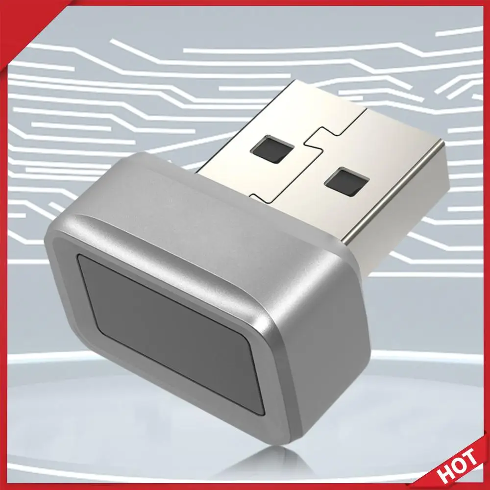 

USB-ключ-ридер для отпечатков пальцев FIDO U2F, биометрический мини-ключ безопасности, донгл для Windows Hello, защита от подделок, быстрое сопоставление, защитный ключ