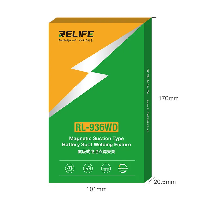 Relife-iPhone,Xiaomi,Huawei用の磁気スポット溶接バッテリー,RL-936WD精密ポジショニング,修理ツール