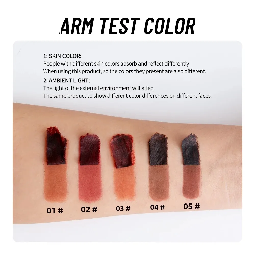 Wodoodporny, wielokolorowy pisak do ust z efektem złuszczania i tatuażu, długotrwały matowy kolor do ust, odpowiedni dla wszystkich rodzajów skóry.