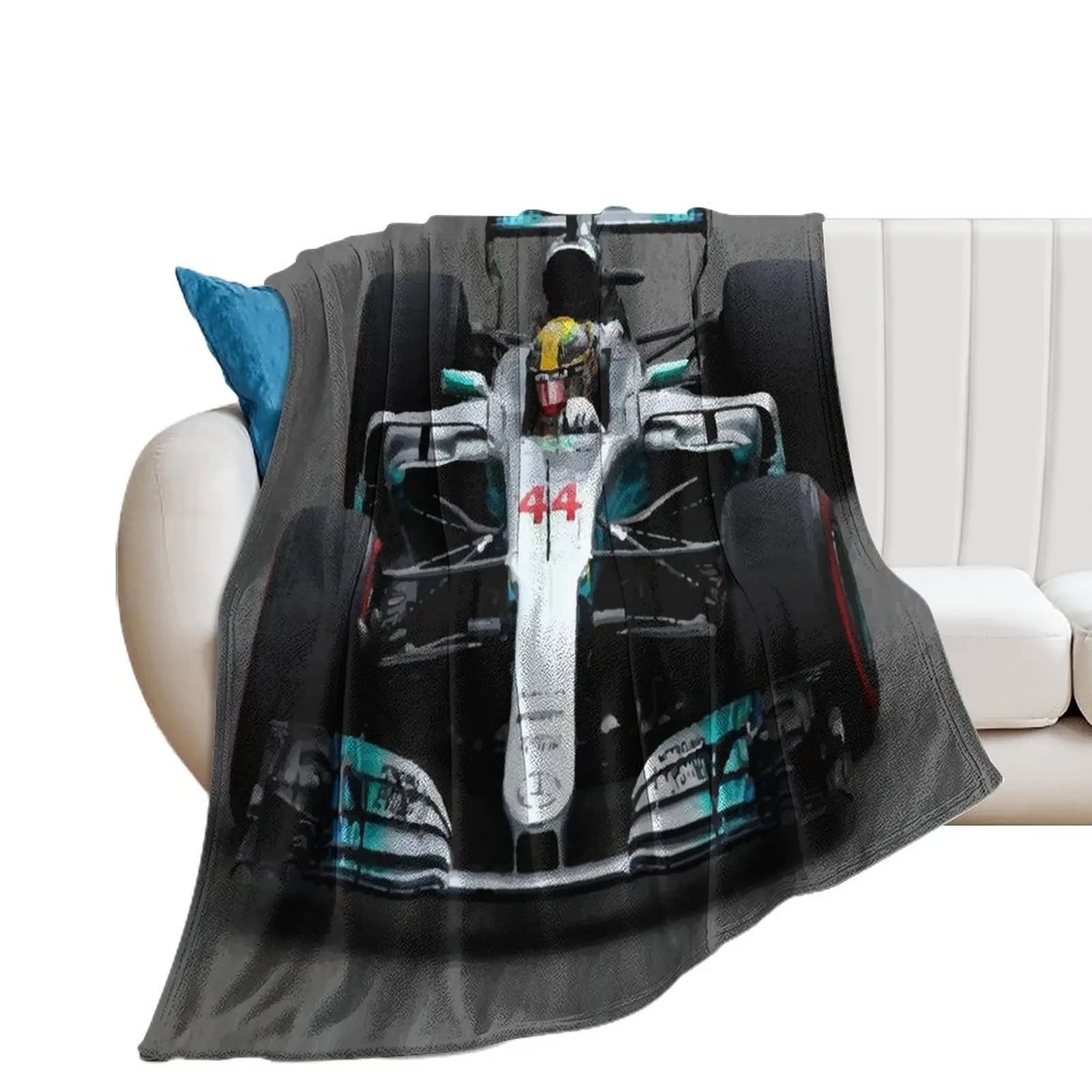 

Lewis Hamilton 44 - Digital art Throw Blanket Flannels Nap Summer Beddings Decorative Sofas Blankets