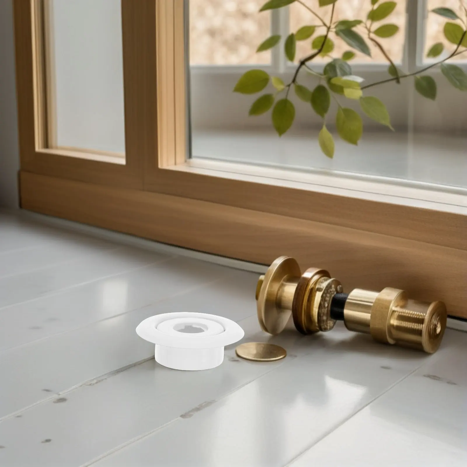 4Pcs Fire Sprinkler Escutcheon Cover Decorative Trim Ring Plate Recessed Installation for Residential Commercial Ceilings