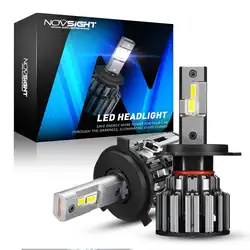NOVSIGHT H7 LED H4 H11 9006 9005 Car Headlights Bulbs 90W 15000LM Decoder Automobile LED Headlamp Front Lights 6000K 12V 24V