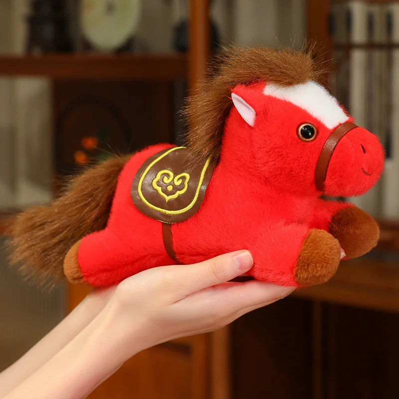 18/23/30 cm 2026 Neue Nette Pferd Plüsch Spielzeug Anhänger Stofftier Pony Weiche Puppe Neue Jahr pferd Puppe Kinder Geschenk