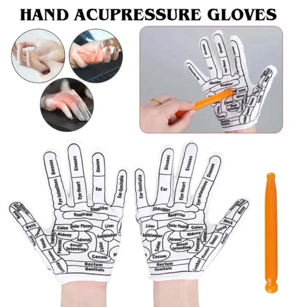 

with Massage Tool Acupressure Gloves Physiotherapy Reusable Hand Massage Hands Textured Tools Reflexology Acupressure Tools