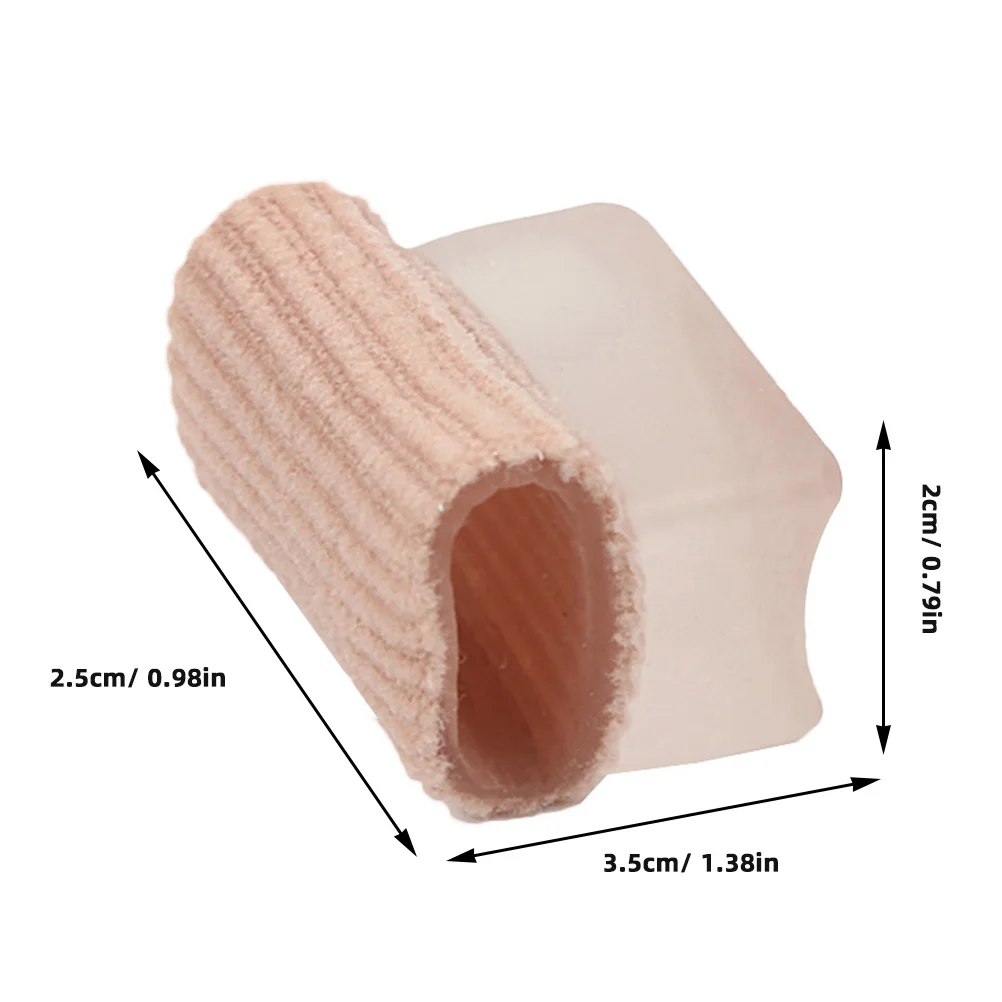 

1Pair Toe Separators For Overlapping Transparent Stretchy Nylon Comfortable Pinky Toe Protector Bunion Hammer Corn Blister