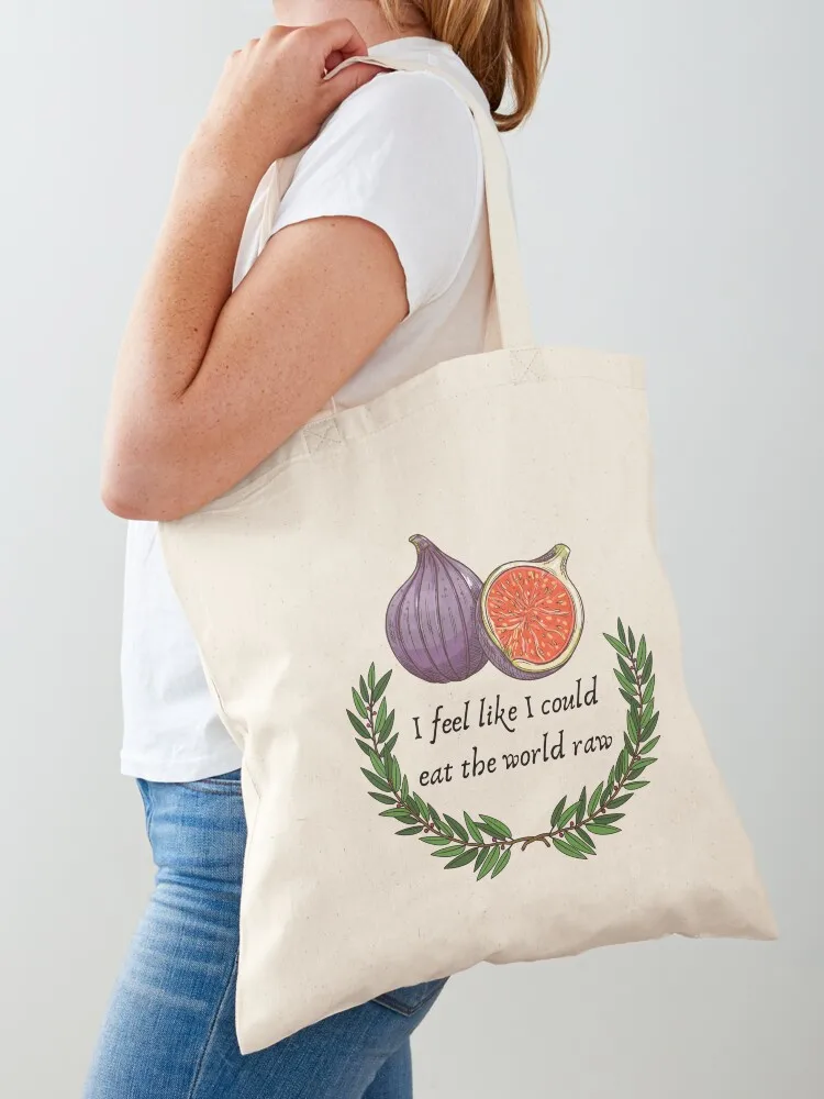 

eat the world raw Tote Bag Women's shopper hand bag ladies Canvas bag custom tote