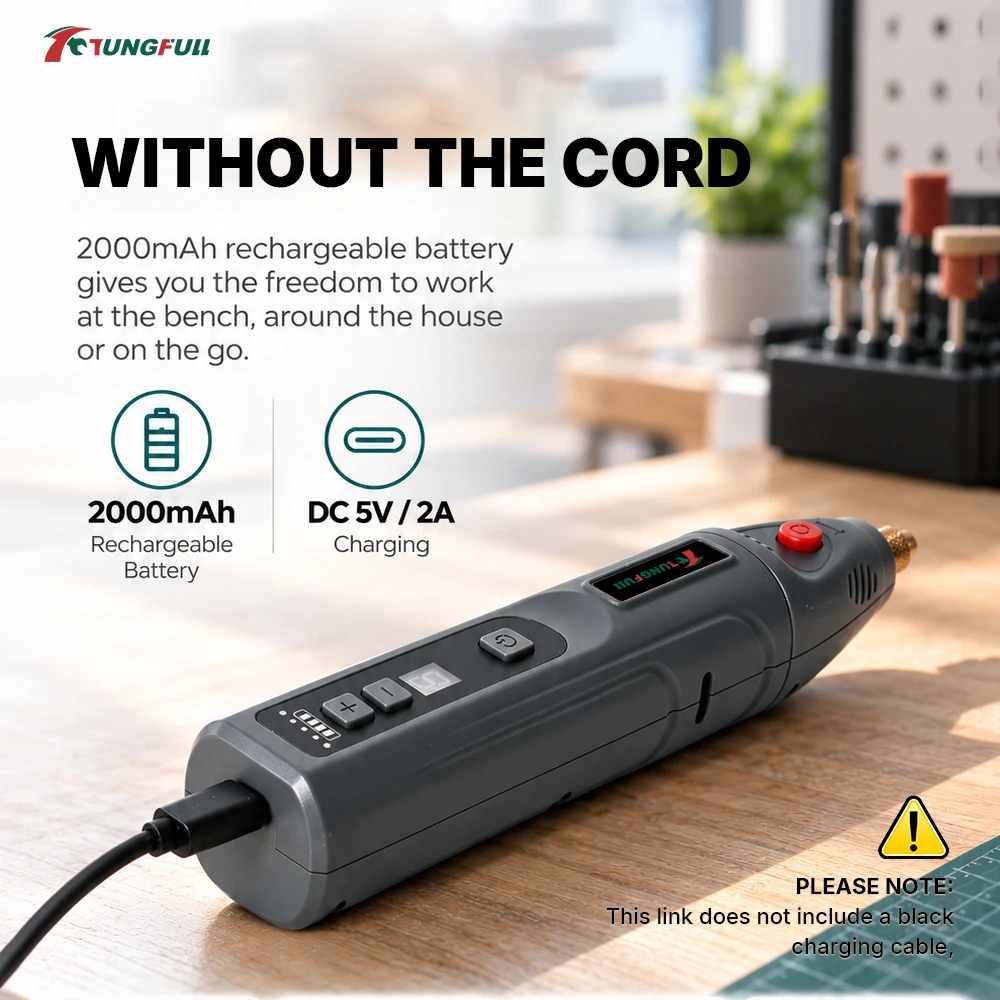 Cordless Rotary Tool 5‑Speed A - огляд і ціна Cordless Rotary Tool Kit Accessories