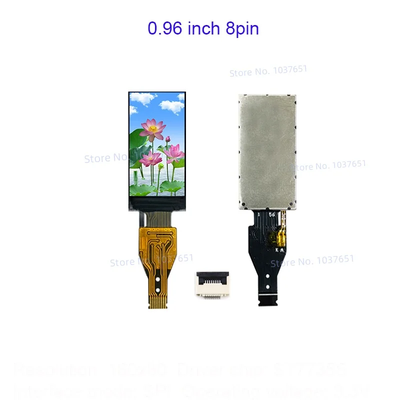 Pantalla LCD TFT de 0,96 pulgadas pantalla a Color resolución 80*160 controlador ST7735 pantalla IPS de alta definición 8 pines 13 pines