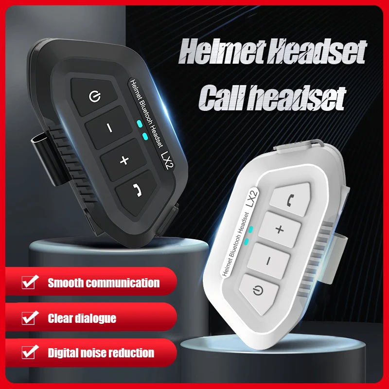 

Bluetooth 5.0 Motorcycle Helmet Headset 1200mAh Wireless Motorcycle Handsfree Stereo Bass Earphone MP3 Speaker IP67 Waterproof