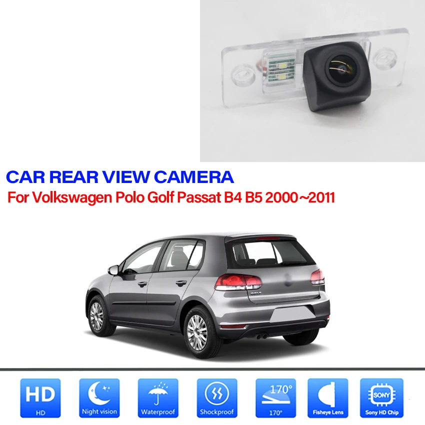 

HD Car Parking Rear View Camera CCD Night Vision Fisheye Back up Reverse Camera For Volkswagen Polo Golf Passat B4 B5 2000~2011