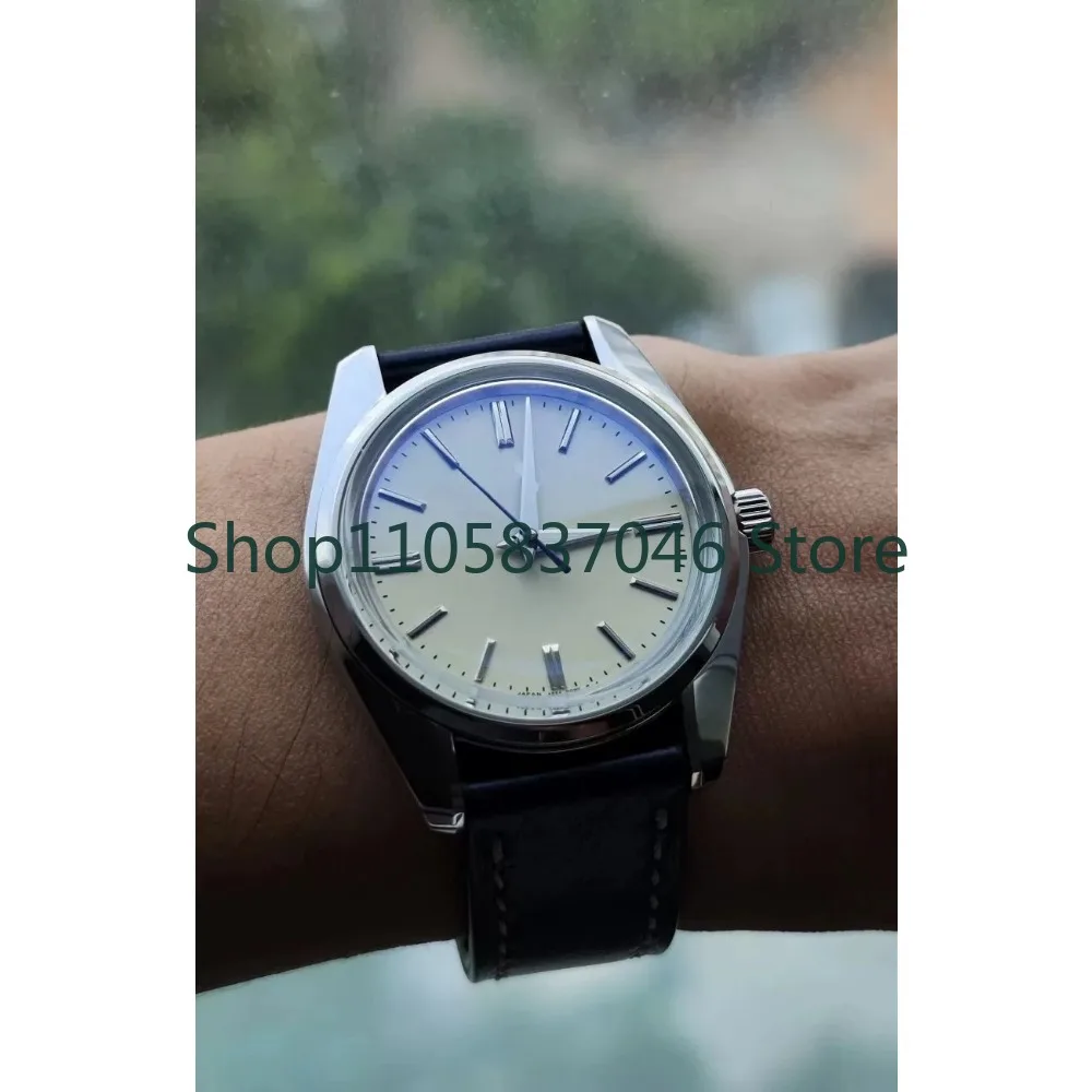 Quartz Sweep Second VH31 High end Panel Cloud Sea Five sided Polishing Sapphire Bubble Fashion Business Hand