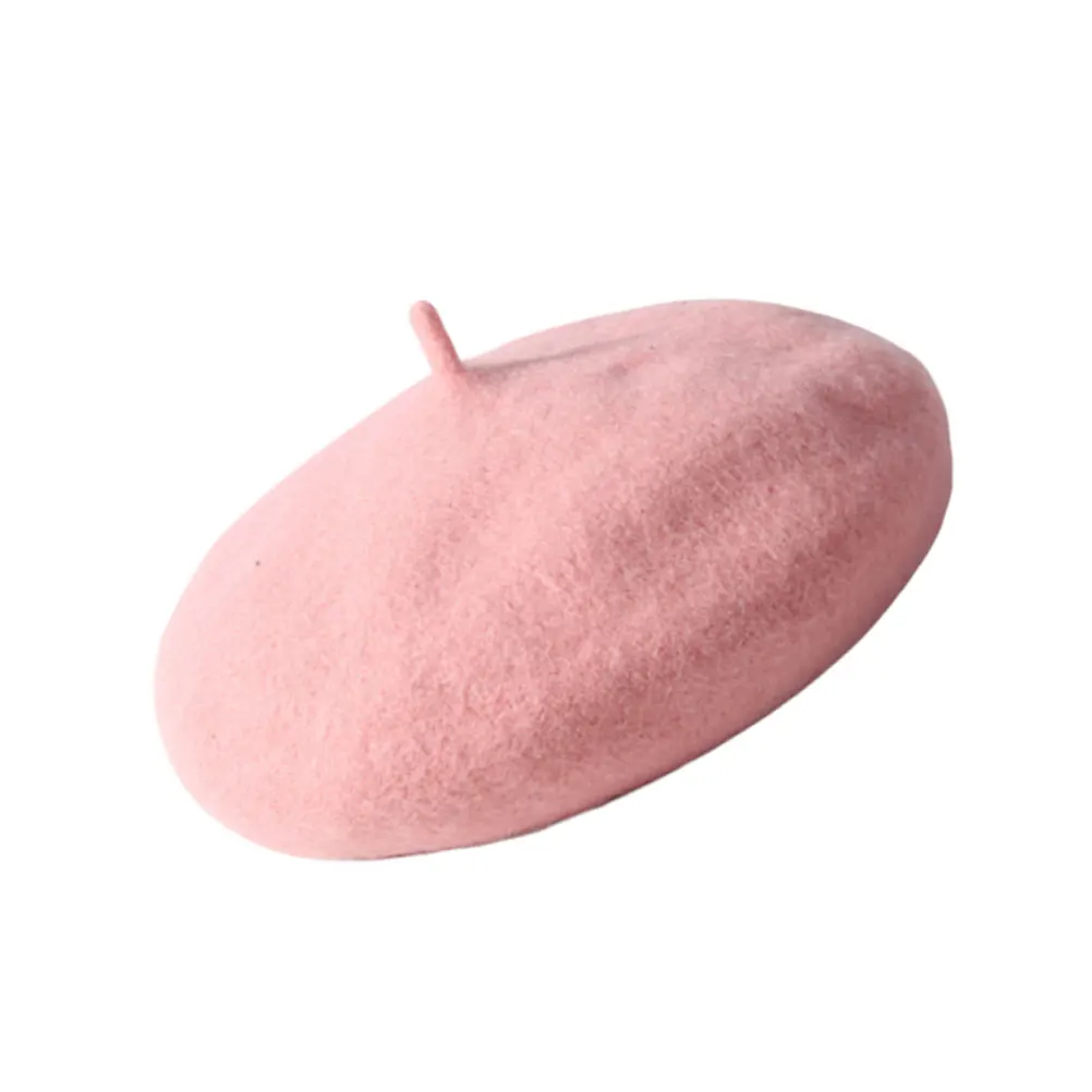 

Girls Beret Children Wool Hat for Baby Warm Autumn Toddler Hats Lightweight Portable Washable Stylish French