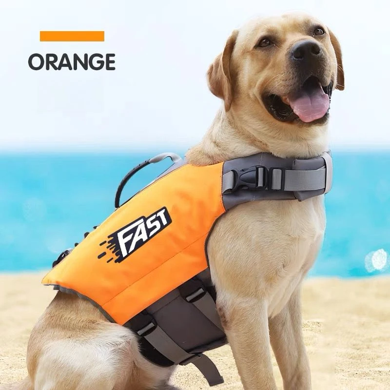 Pet Swimming Life Jacket Summer Large Dog Adjustable Swimsuit Buoyancy Pet Swimming Supplies Safety Vest for Dogs Adjustable view 2