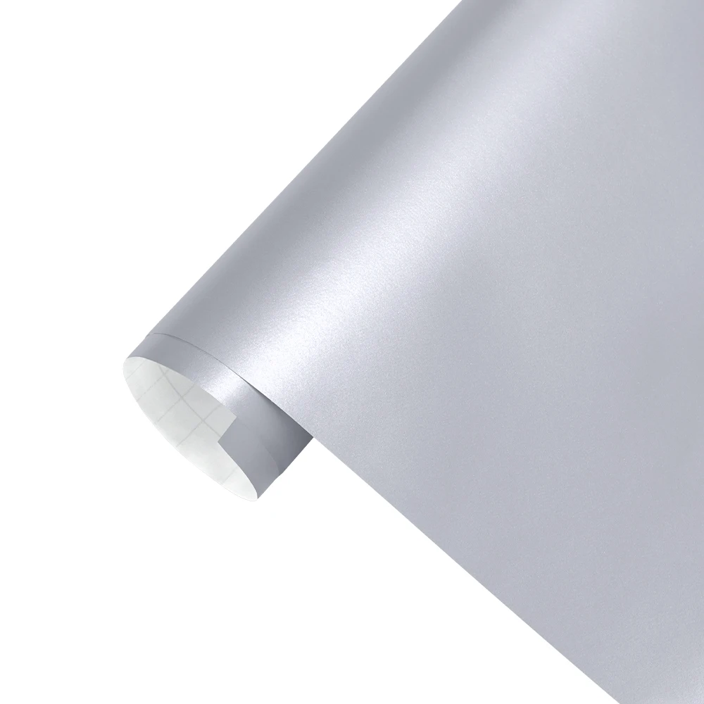 

Автомобильная наклейка, металлическая матовая атласная ледяная пленка, серебряная виниловая пленка для автомобиля, наклейка для украшения кузова автомобиля, наклейка без пузырьков воздуха