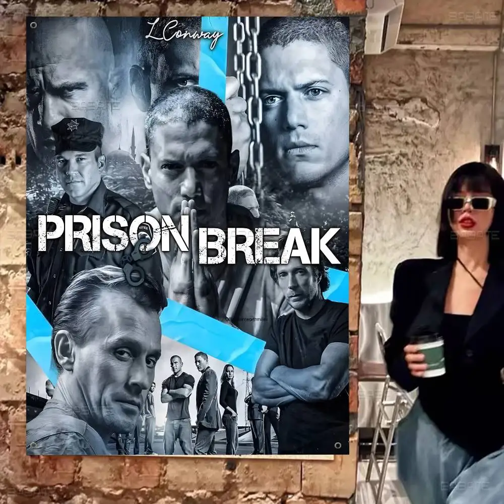 Prison Break Classic TV Serie Anime Chart Flag for Living Room Home Dorm Decor Art Home Decor Banner
