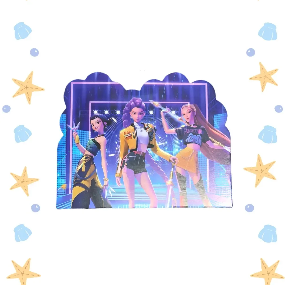 New Anime Movie Kpop Demon Hunters Birthday Party Invitation Card Mini Greeting Card Single-Page Type Baby Shower Birthday Party