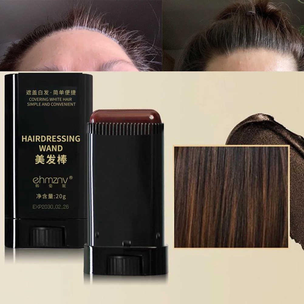 مشط صبغ الشعر الفوري 2 في 1، مشط اللمس، مشط صبغ الشعر المقاوم للماء لتغطية الشعر الرمادي، عصا لون شعر اللحية