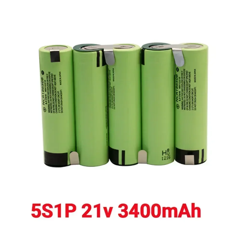 18650 Lithium Battery Pack 12V 16.8V 21V 3400mAh 6800mAh Screwdriver Battery Discharge Current 20A 18650 Rechargeable Battery