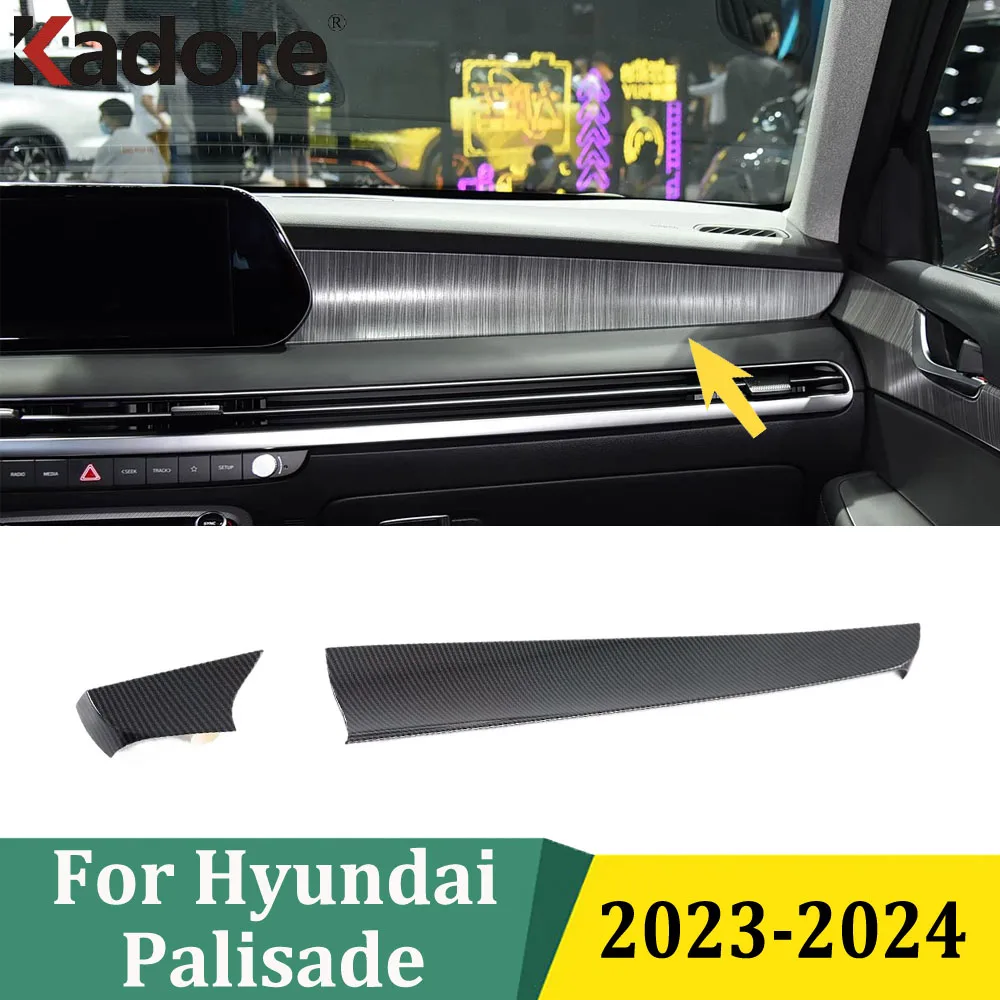 

For Hyundai Palisade 2023 2024 Center Console Dashboard Cover Trim Decoration Car Styling Interior Accessories