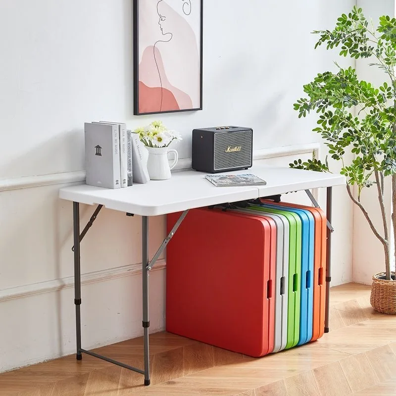 Folding table Height outdoor picnic Simple plastic Household simple portable study table Modern