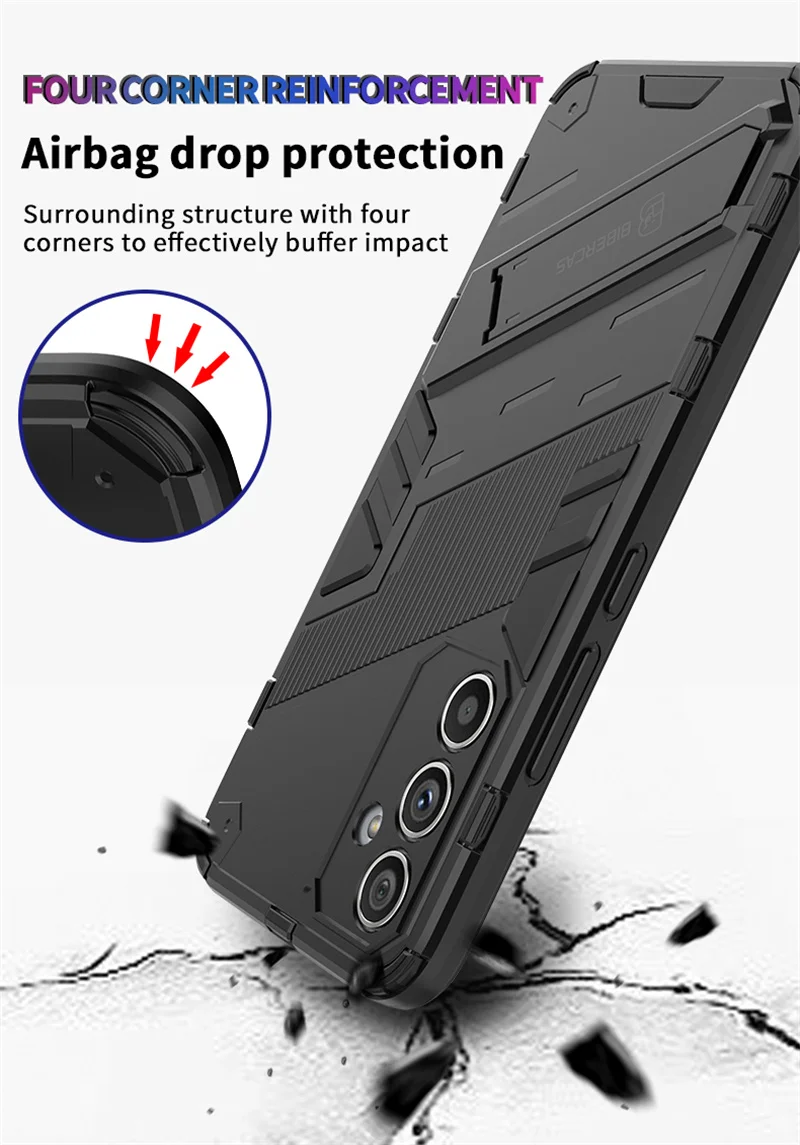 For Samsung Galaxy A14 A24 A34 A54 5G Case Magnetic Holder Armor Kickstand Phone Case For Samsung M54 M14 A 14 34 54 Back Cover