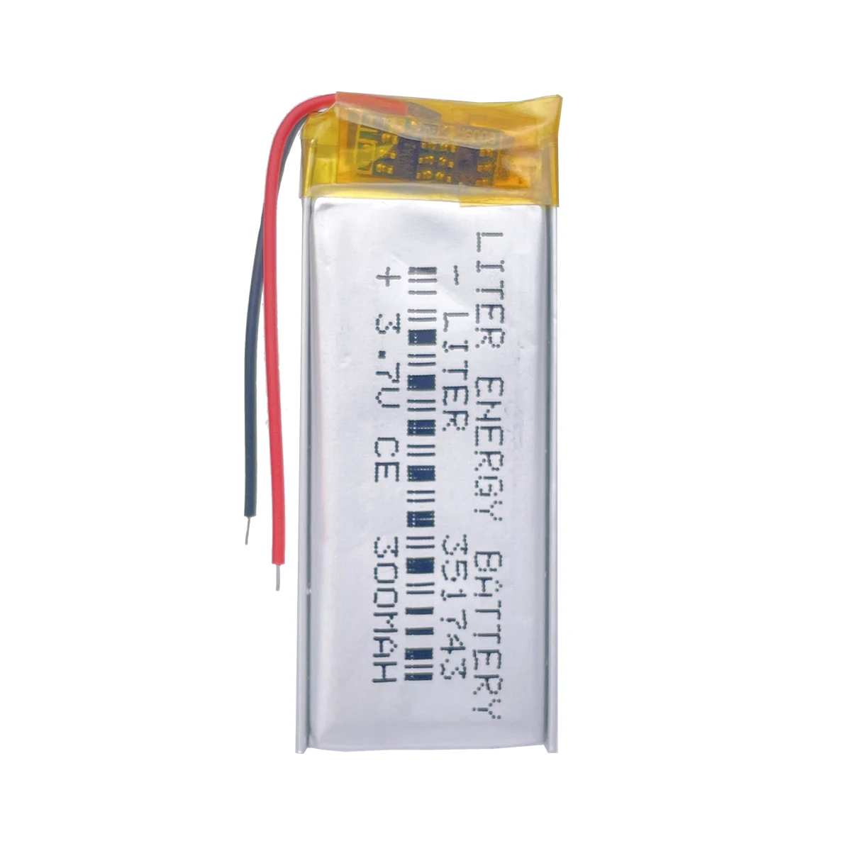 3.7V 300mAh 351743 Rechargeable li Polymer Li-ion Battery For sony walkman NWZ-B143F YP-U5 MDR-EX31BN player BT earphone battery