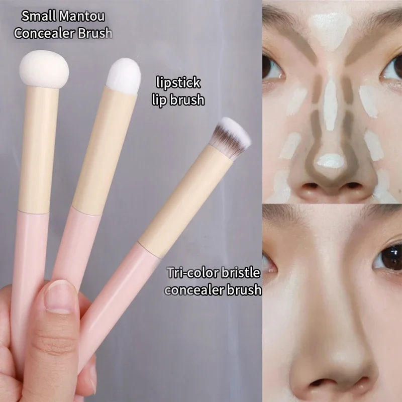 1Pcs Concealer Borstels Paddestoel Spons Borstel Professionele Lip Borstels Gezicht Contour Foundation Mengen Beauty Make-Up Tool