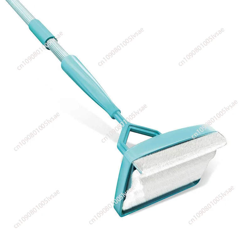 Skirting Board Cleaner with Extendable Handle | Reusable Pads for Wet/Dry Cleaning, Bathroom/Kitchen Baseboard Mop